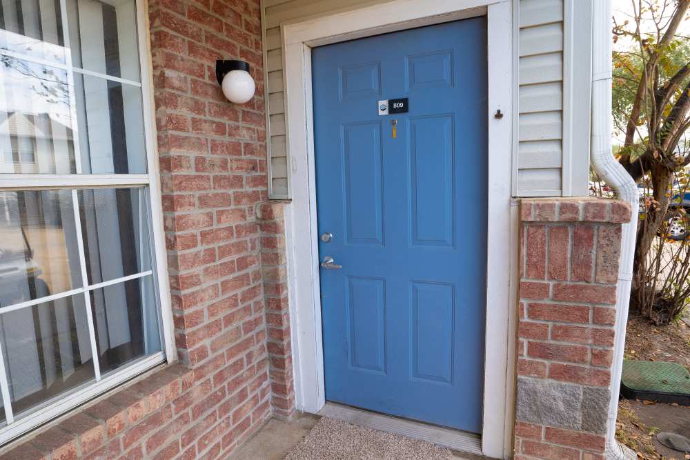 Entrance door at Sea Mist Townhomes in Rockport,Texas