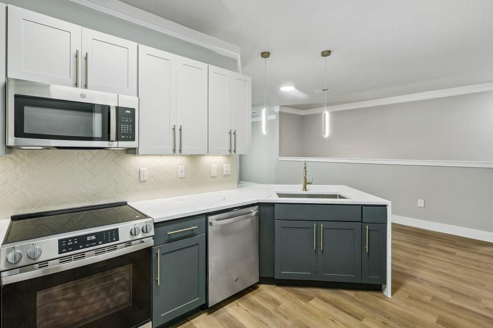 Charming living space with vibrant décor and modern accents at The Walton in Sanford, Florida.