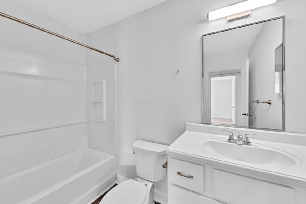 Bathroom with a toilet at Canebreak Apartments in Summerville, South Carolina
