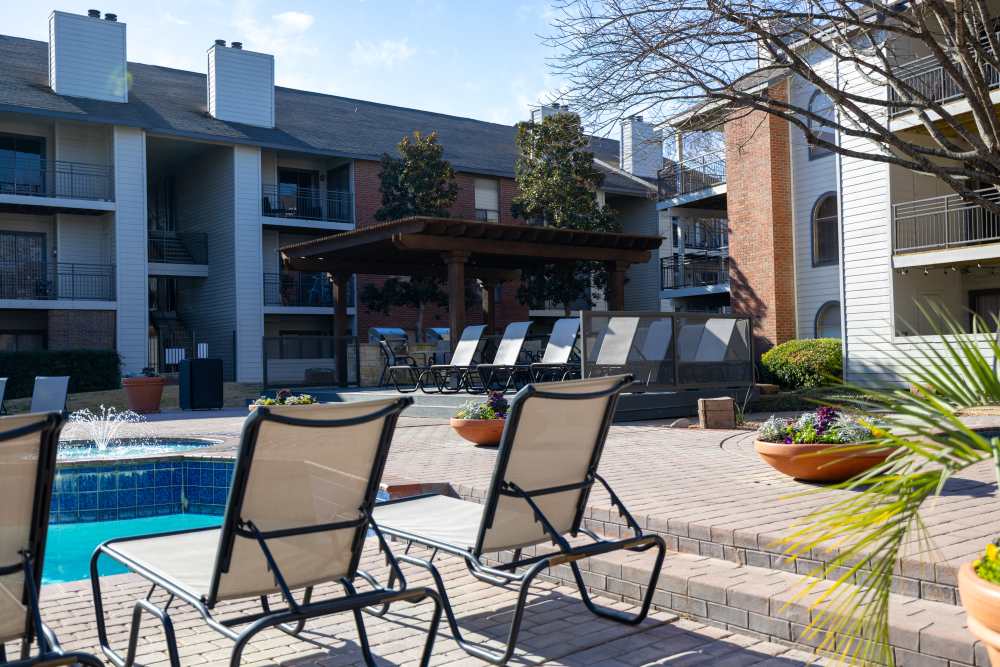 Cabana near pool at Rivercrest in Waco, Texas 