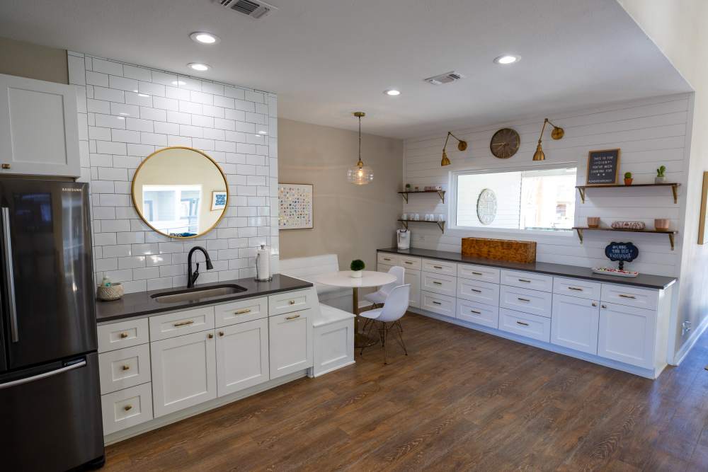 Clubhouse cafe area at Rivercrest in Waco, Texas 