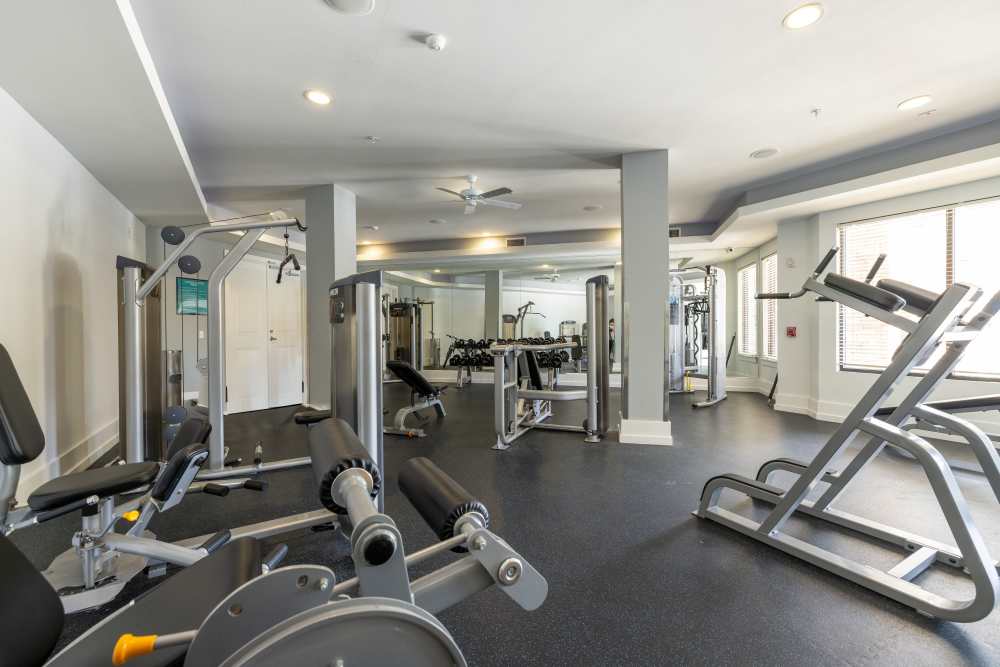 Fitness center with variety of equipment's at Circa at Fishhawk Ranch in Lithia, Florida