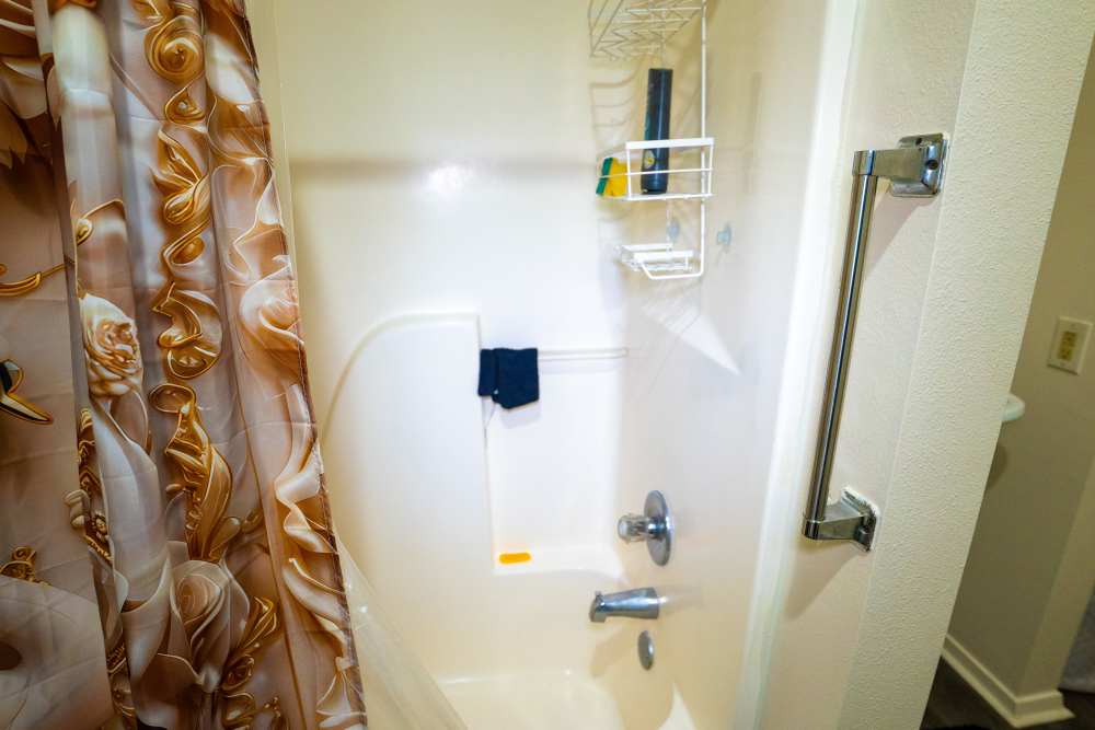 Shower area at Willowbrook II in Lafayette, Louisiana