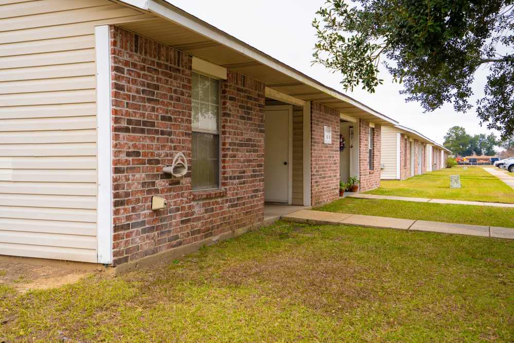 View of apartment from outside with parking space at Willowbrook II in Lafayette, Louisiana