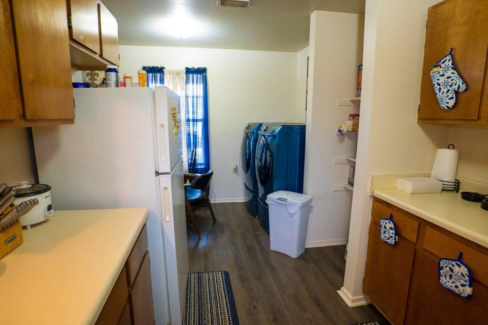 Apartment area view from kitchen at Willowbrook II in Lafayette, Louisiana
