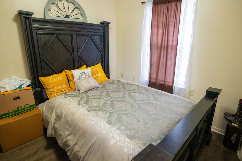 Bedroom of an apartment at Willowbrook II in Lafayette, Louisiana