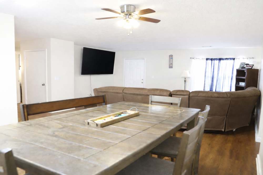 Dining table at Chapel Estates II in Jackson, Mississippi