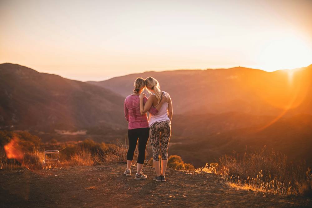 Couple enjoy sunset at Haven + Arrow in Rancho Cucamonga, California 