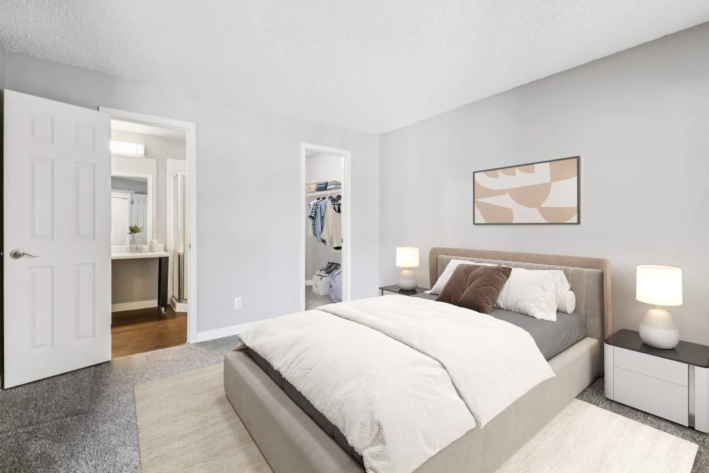 Spacious bedroom at Bluesky Landing Apartments in Lakewood, Colorado
