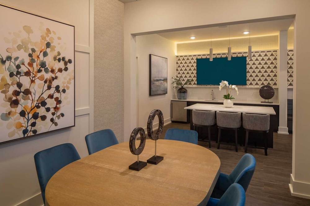 Community office room at Arden at South Point Apartment Homes in McDonough, Georgia