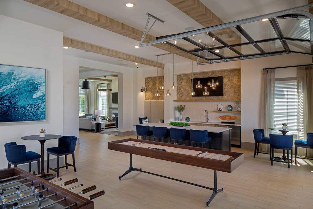 Spacious clubhouse at Arden at South Point Apartment Homes in McDonough, Georgia