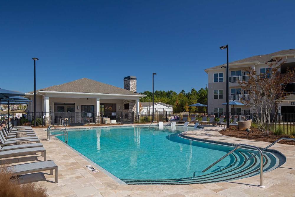Swimming pool at Arden at South Point Apartment Homes in McDonough, Georgia