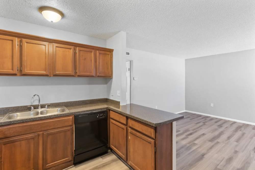 Open-style kitchen at Agave Courtyard in El Paso,Texas