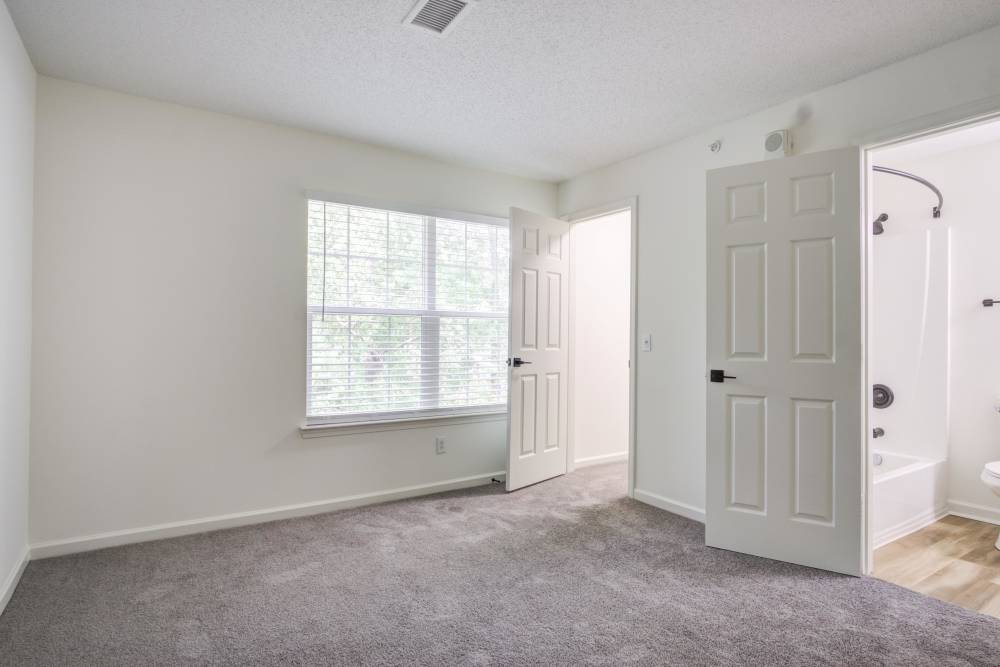 Modern decor in a model home's living room at The Lily in Charleston, South Carolina