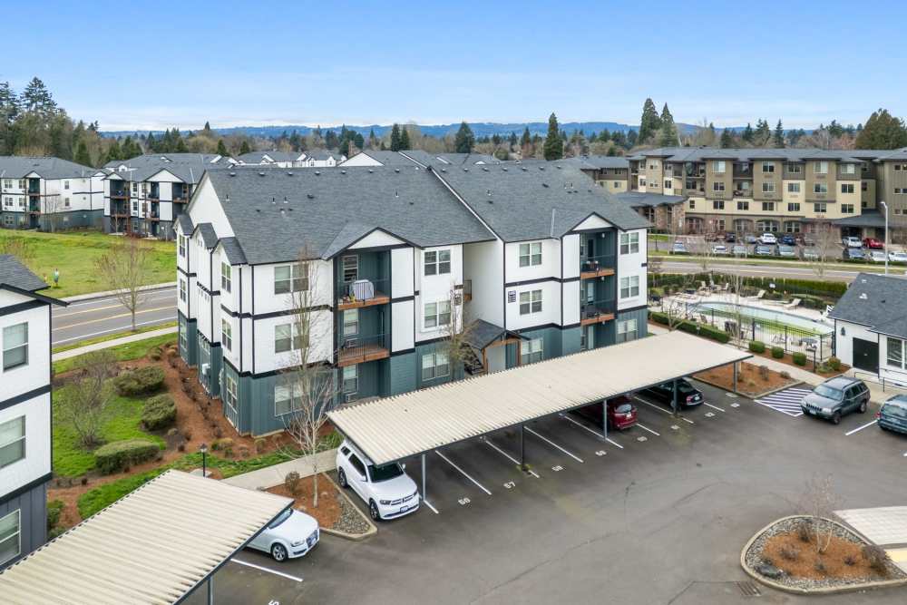 playground on a sunny day at Keizer Station Apartments in Keizer, Oregon