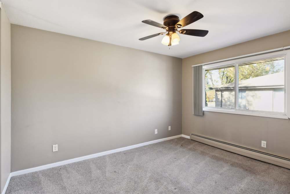 Unfurnished bedroom  with large window at West End Trails in Golden Valley, Minnesota