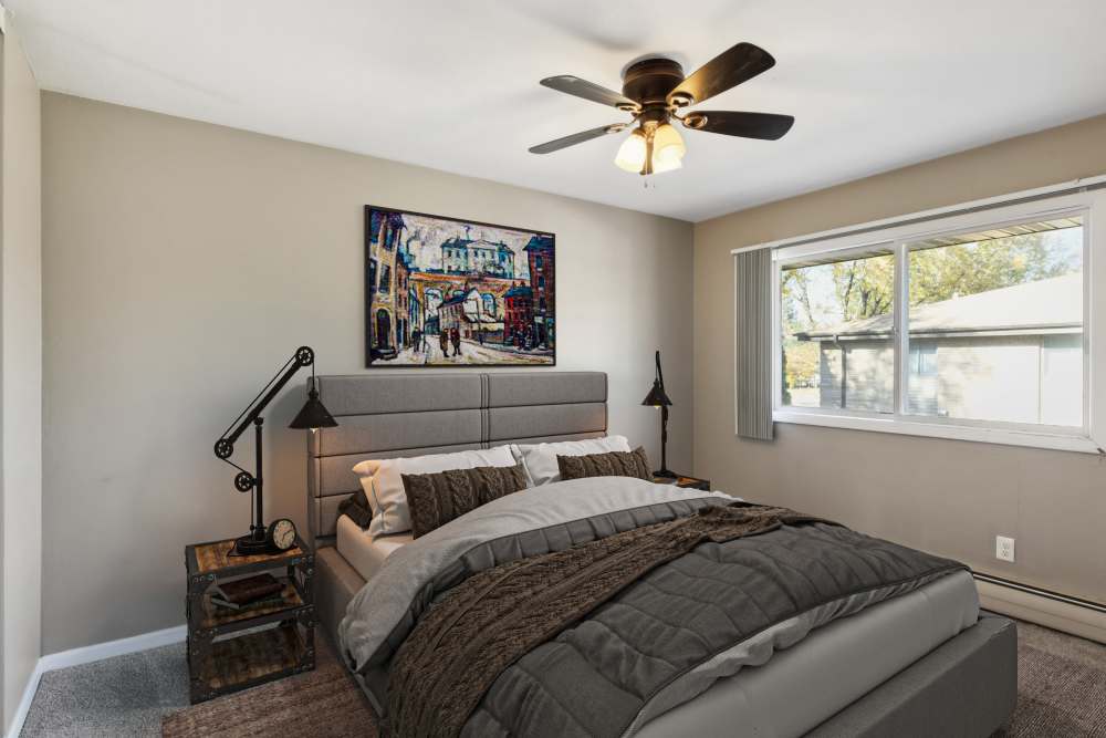 Spacious bedroom at West End Trails in Golden Valley, Minnesota