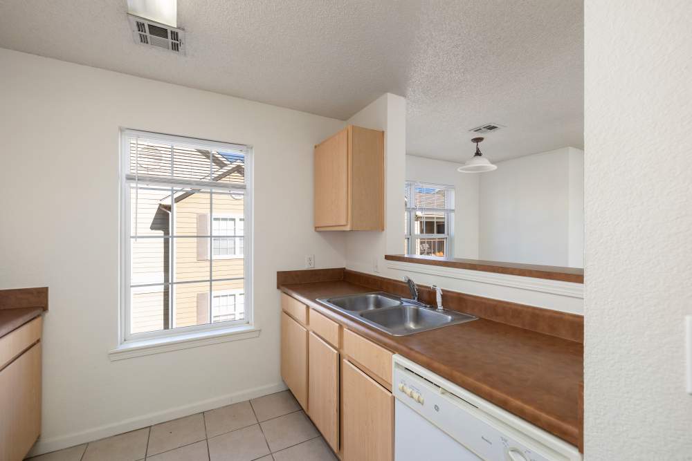 Kitchen with dishwasher at The Terraces At Copper Leaf in Nixa, Missouri