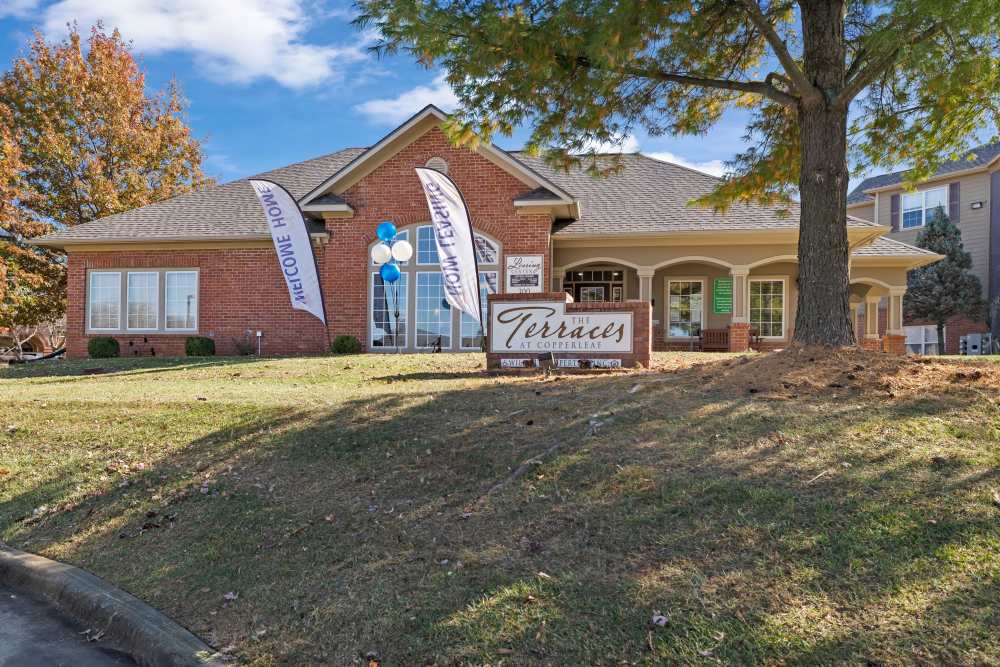 Leasing office building at The Terraces At Copper Leaf in Nixa, Missouri