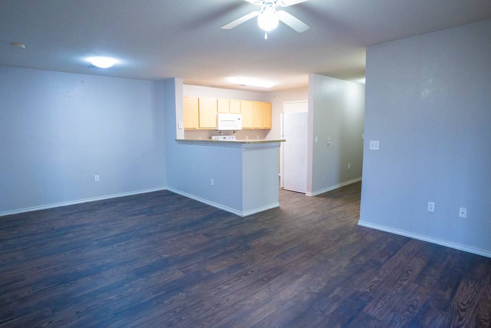 Unfurnished dining area at Timber Village in Marshall, Texas