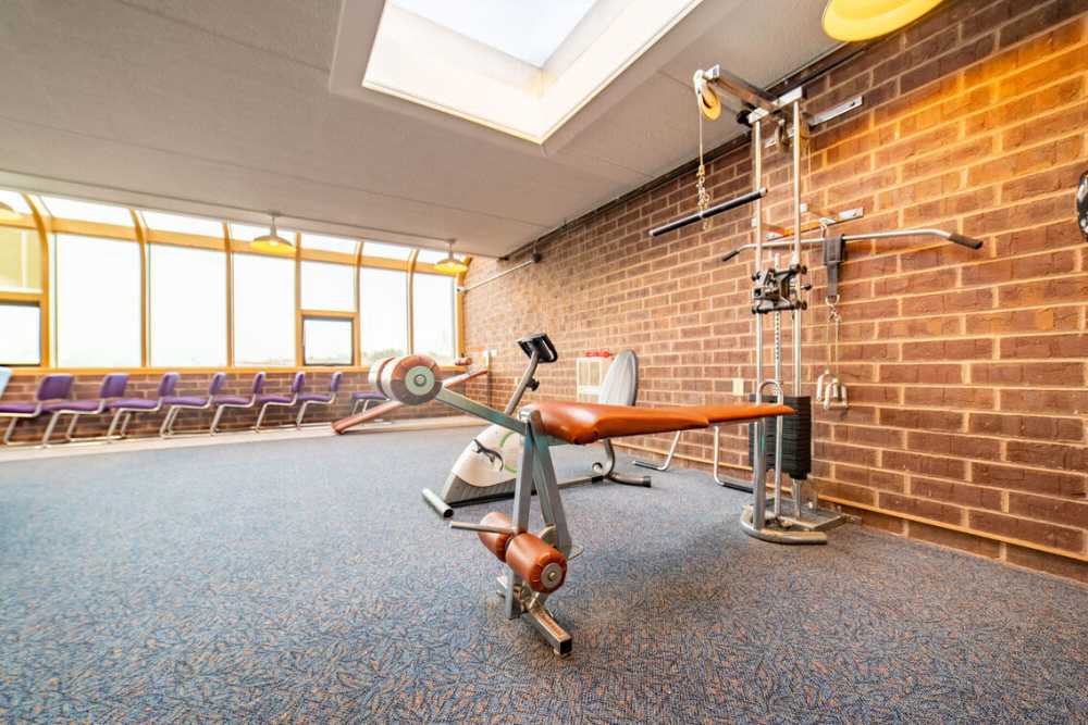 Fitness center at Park Garden Apartments in Methuen, Massachusetts