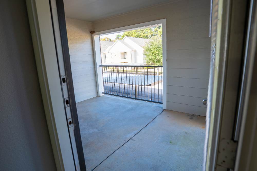 Large size patio at Timber Village in Marshall, Texas