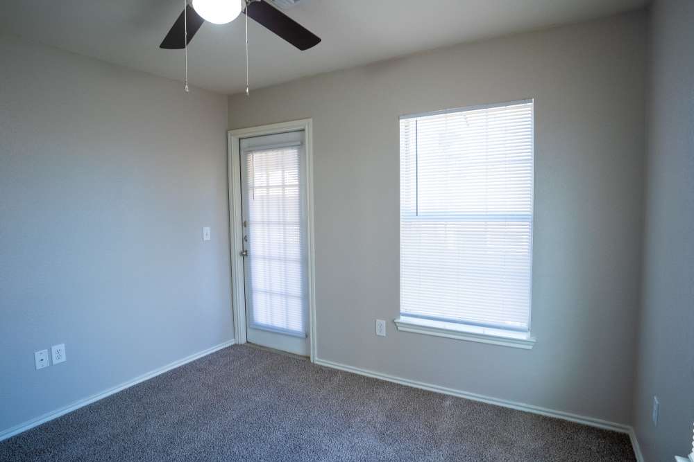 Unfurnished bedroom at Timber Village in Marshall, Texas