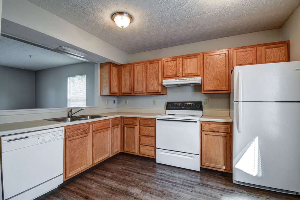 Spacious kitchen at Cedar Glen II in Morgantown, West Virginia