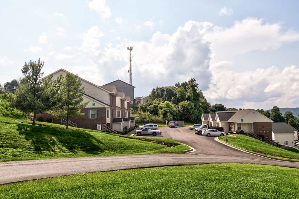 Exterior view of community at Cedar Glen II in Morgantown, West Virginia