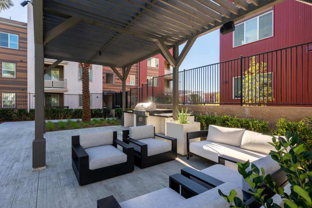 Outdoor dining area at Norco Valley Square in Norco, California