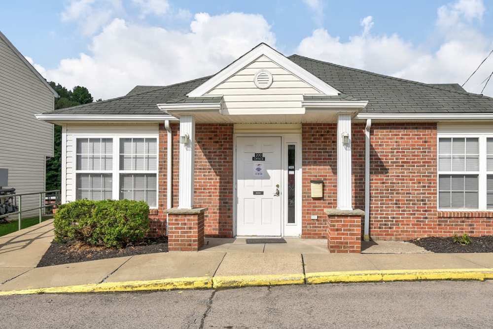 Entrance view of office at Willow Greene in Bridgeport, West Virginia