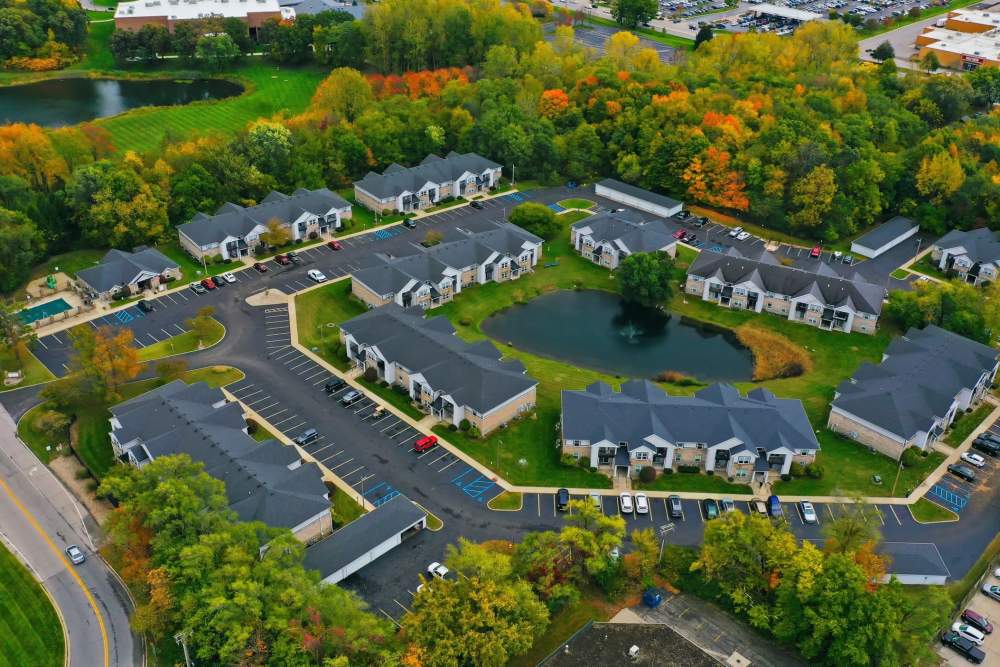 Aerial of Spring Lake Apartments 