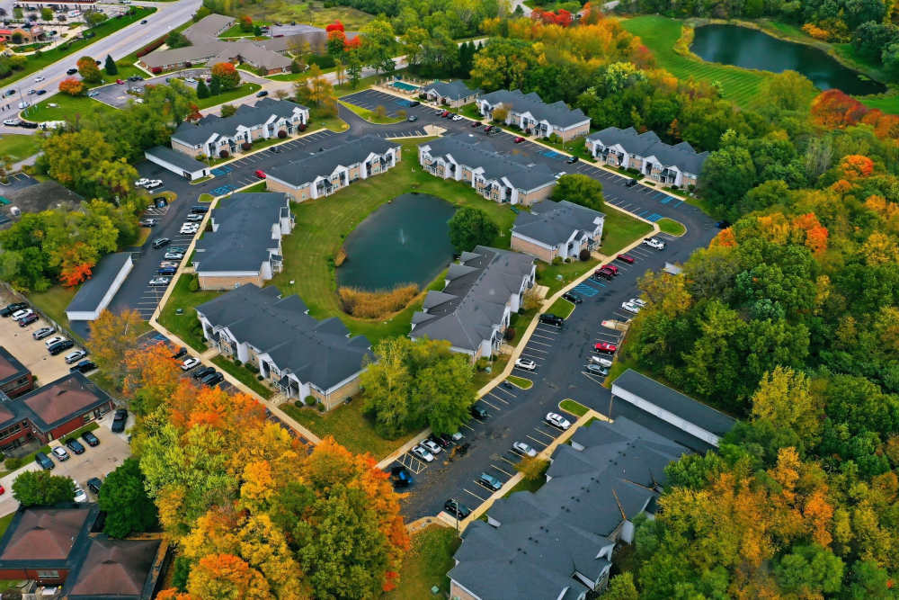 Aerial of Spring Lake Apartments 