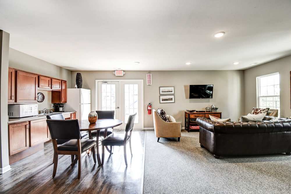 Community room at McCormick Greene in Sistersville, West Virginia