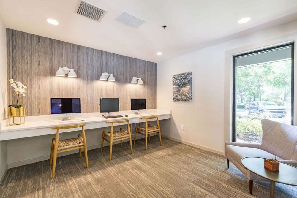 Business center at Sabal Club in Longwood, Florida