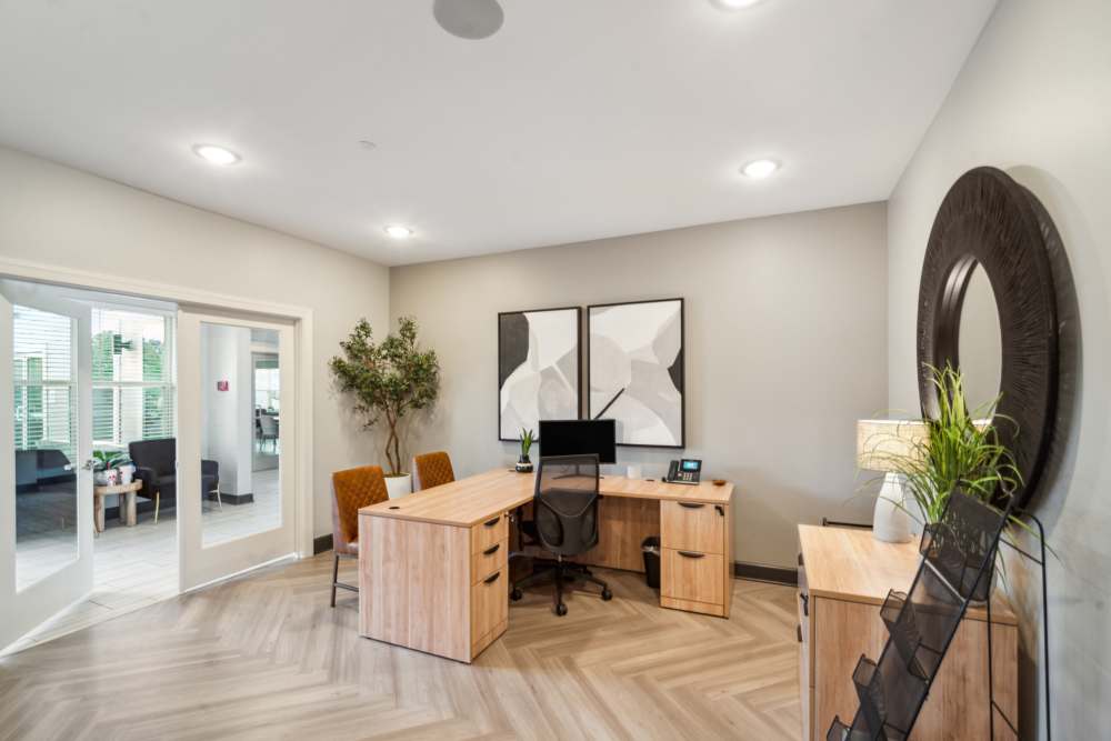 Business center at The Alcove at Russell Cave in Lexington, Kentucky