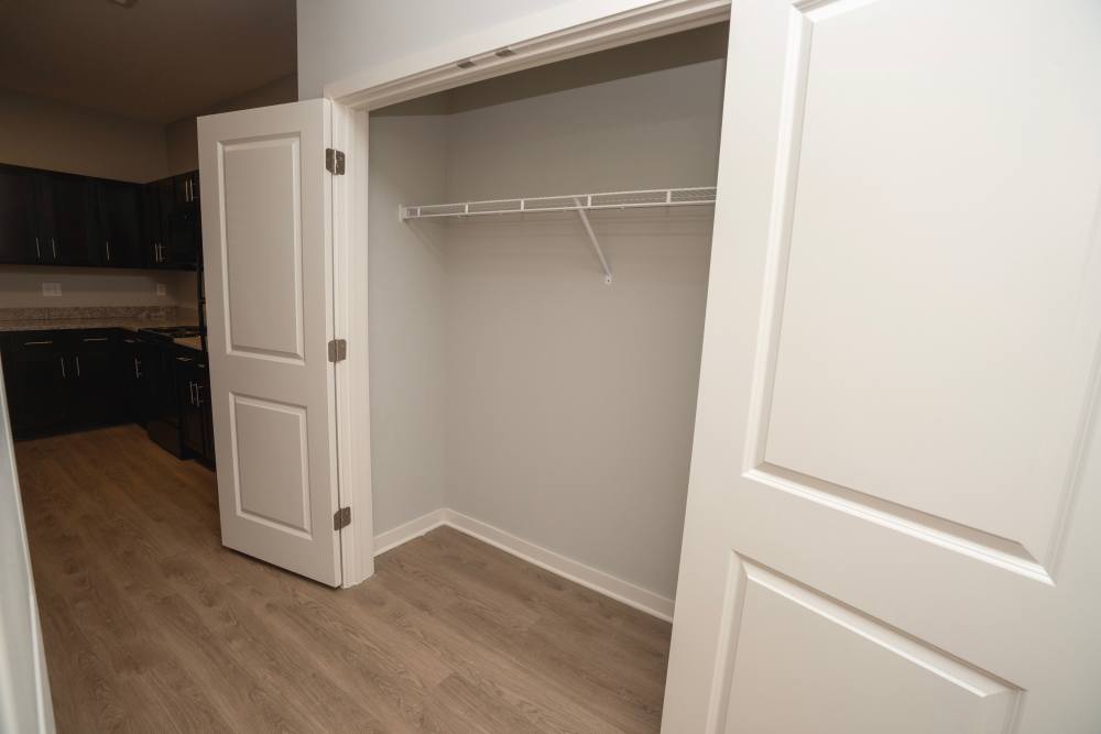 Apartments closets at Donerail Run in Louisville, Kentucky