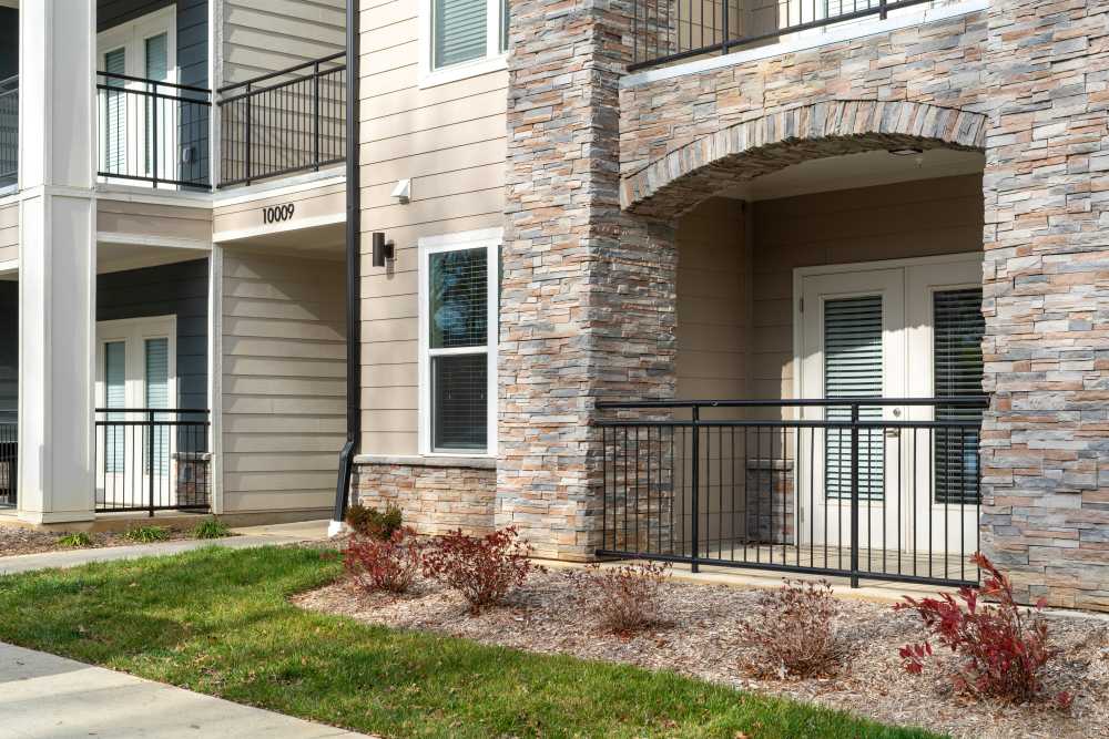 Apartment balconies at Lone Oak Meadows in Louisville, Kentucky