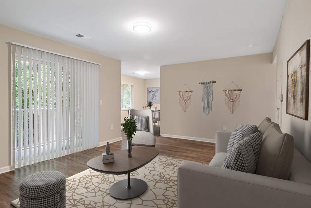 Open living room at Vesta Bouldercrest in Atlanta, Georgia