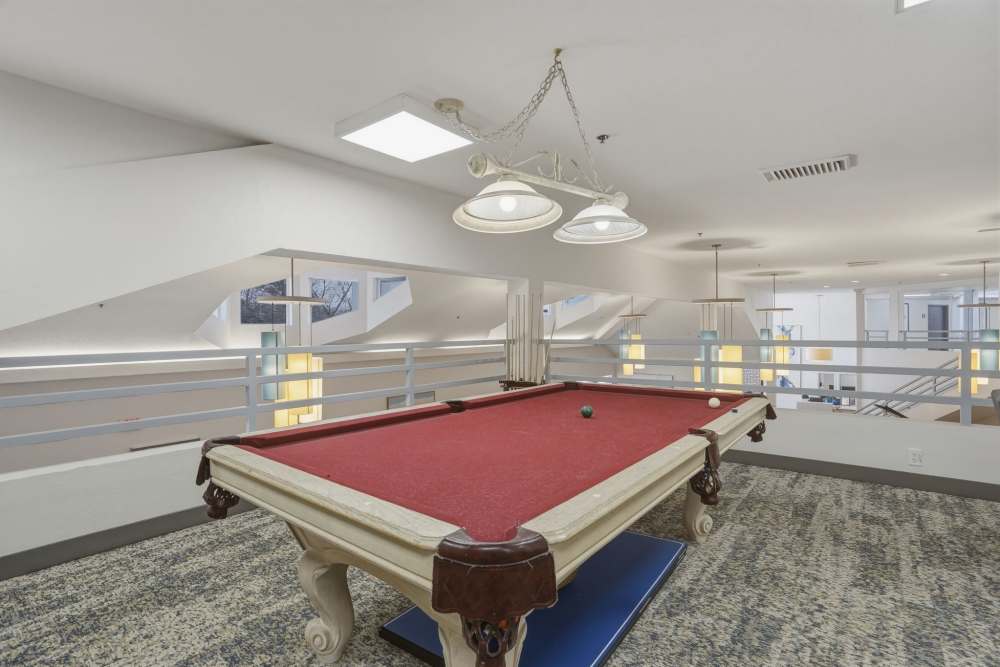 billiard pool at The Fairmont by Barclay House in Manassas, Virginia