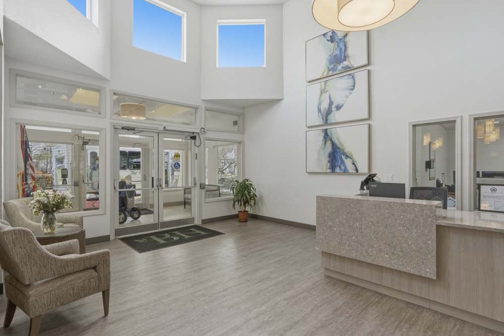 reception area at The Fairmont by Barclay House in Manassas, Virginia