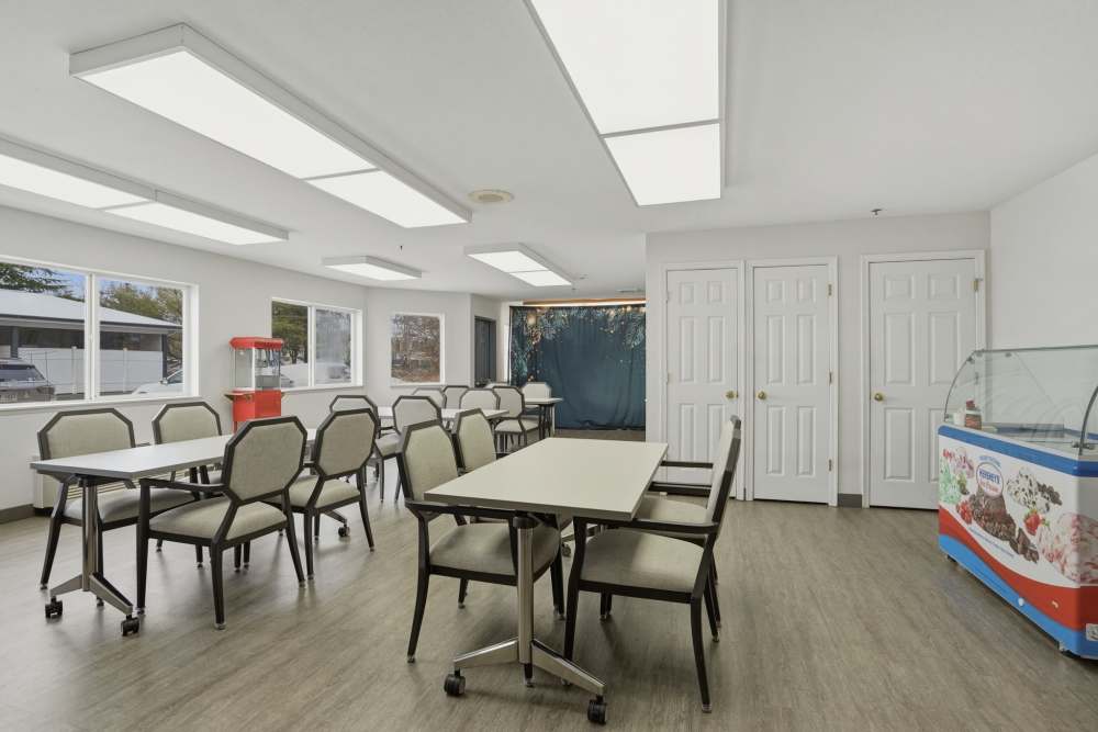 mess hall at The Fairmont by Barclay House in Manassas, Virginia