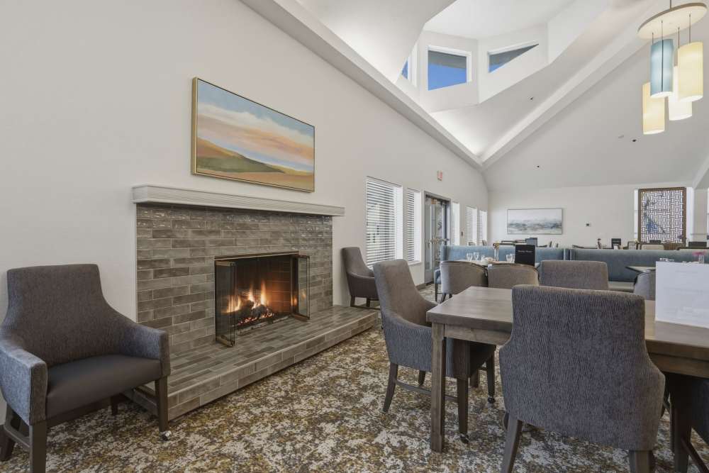 Fire place Area at The Fairmont by Barclay House in Manassas, Virginia
