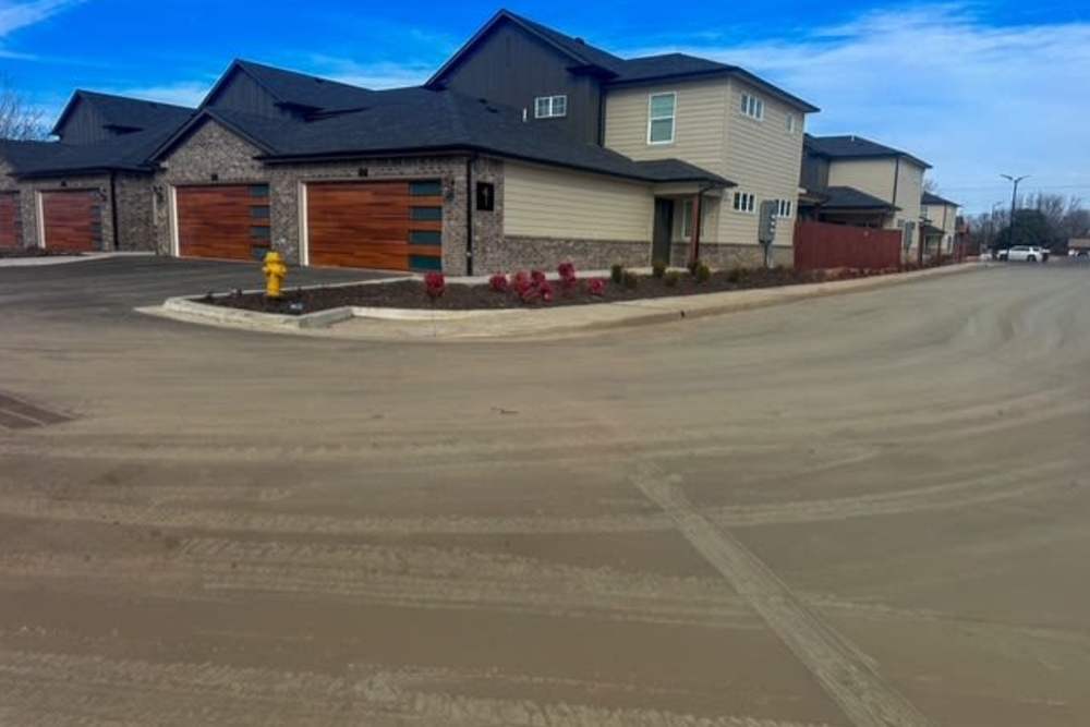 Modern apartments with spacious garages at Copper Trail Townhomes in Owasso, Oklahoma