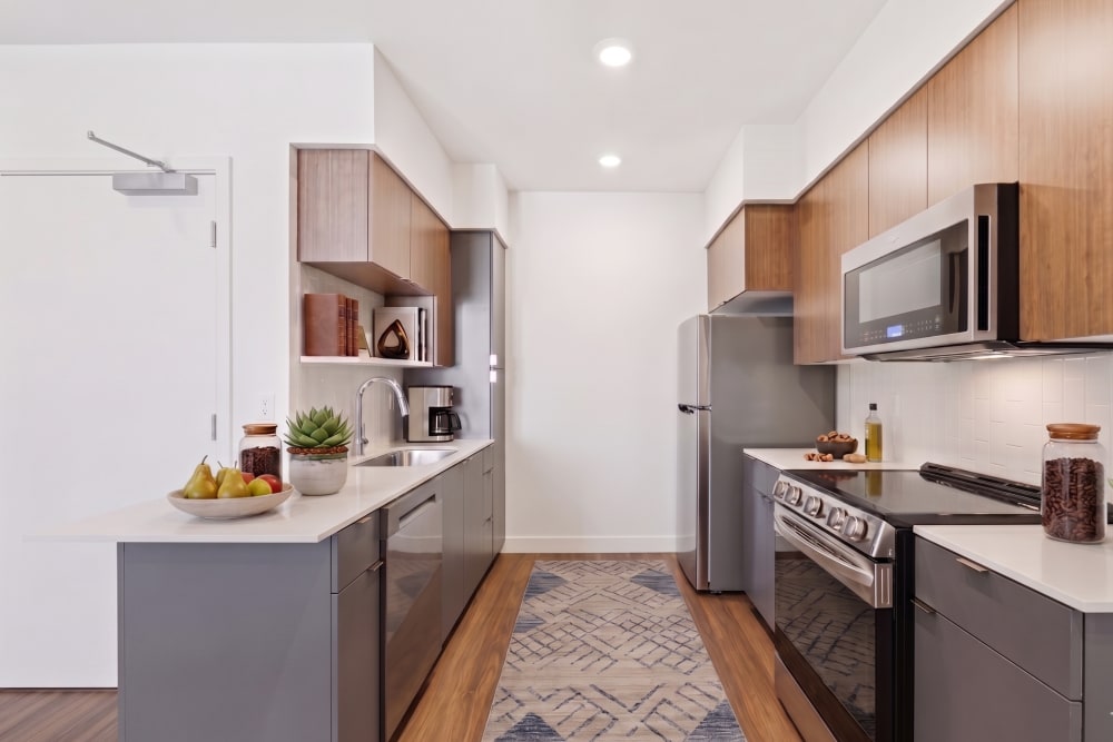 Kitchen at Crescent Apartments in Roseville, California