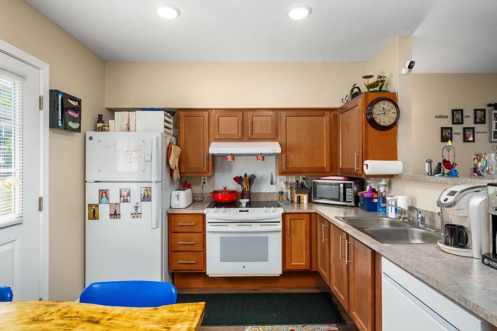 Apartment kitchen at Labelle Greene II in Wheeling, West Virginia
