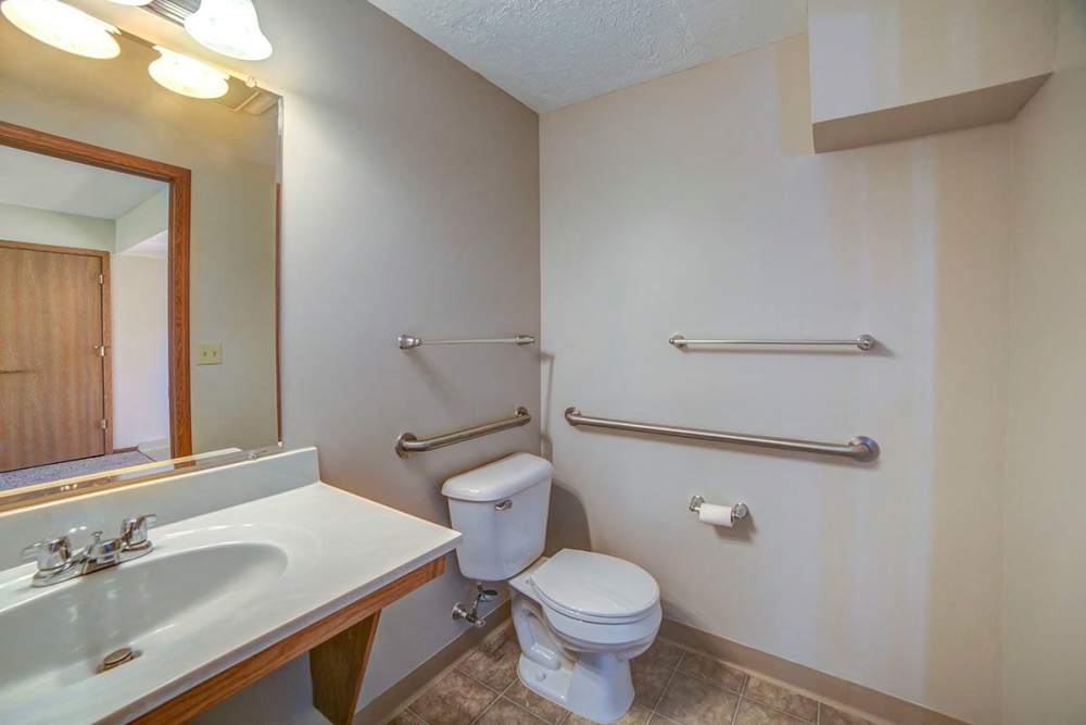 Bathroom with sink and commode at Raystown Crossing in Shippensburg, Pennsylvania