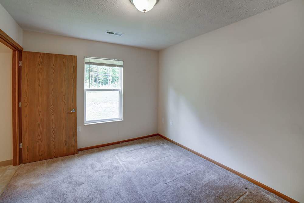 Unfurnished bedroom at Quaker Meadows in Hermitage, Pennsylvania