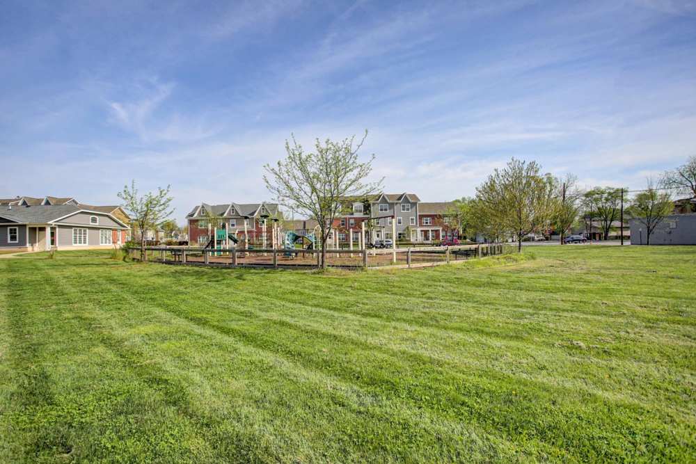 Community area at Flats at Factory Square in Carlisle, Pennsylvania