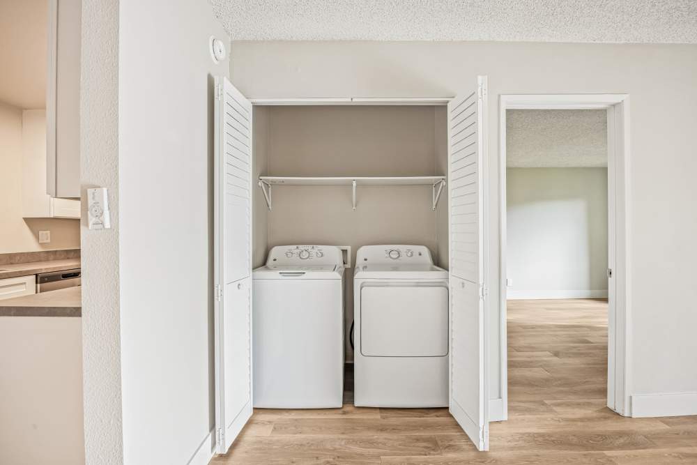 In-unit laundry in an available apartment home at The Landing at Channel Islands in Oxnard, California